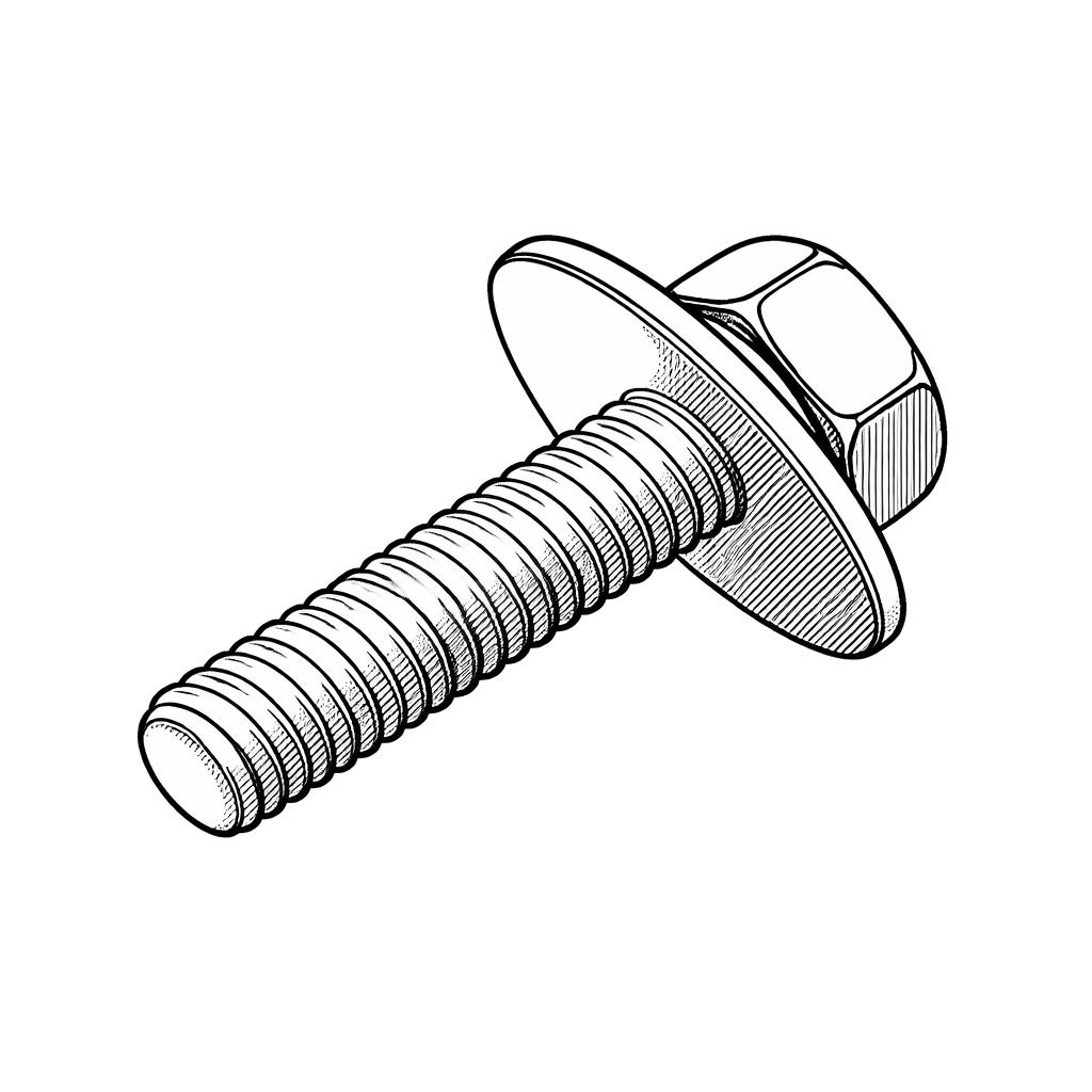 Šroub s podložkou pro uchycení spojkové pružiny